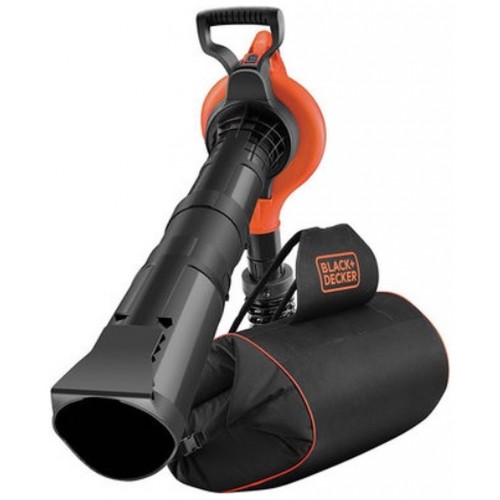 Black & Decker GW3031BP-QS 3 in 1 Laubsauger Laubbläser Häcksler 3000W mit Rucksack 72l