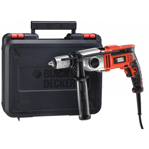 Black and Decker KR8542K- 2-Gang Schlagbohrmaschine, Rechts-/Linkslauf Koffer (850W/62 Nm)