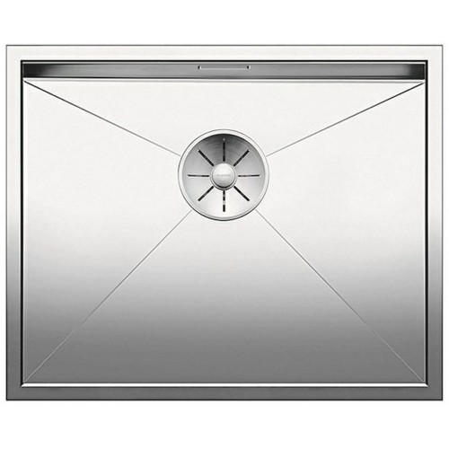 BLANCO Unterbauspüle ZEROX 500-U Edelstahl Steelart | InFino Ablauf | 521589