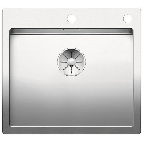 BLANCO Einbauspüle CLARON 500-IF/A Edelstahl Steelart | InFino Ablauf 521633