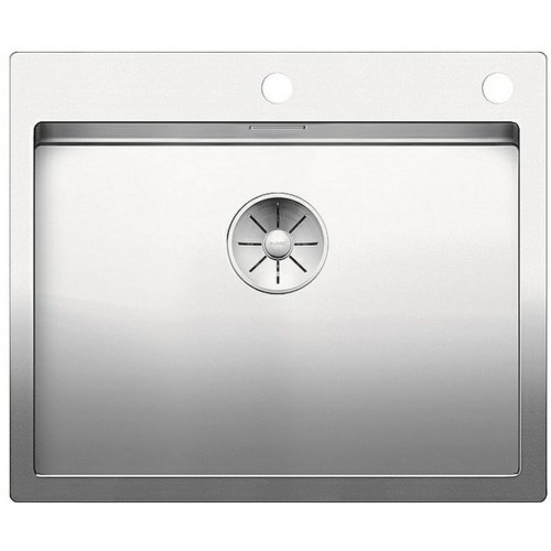 BLANCO Einbauspüle CLARON 550-IF/A Edelstahl Steelart InFino Ablauf 521639