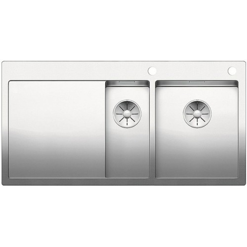 BLANCO Einbauspüle CLARON 6 S-IF Edelstahl Steelart | InFino Ablauf | Becken rechts 521645