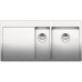 BLANCO Einbauspüle CLARON 6 S-IF Edelstahl Steelart | InFino Ablauf | Becken rechts 521645