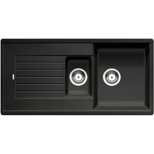 BLANCO ZIA 6 S Silgranit schwarz doppelseitiges Design 526021 BLANCO ZIA 6 S Silgranit schwarz doppelseitiges Design 526021