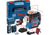 BOSCH GLL 3-80 C Linienlaser + LR 7 Laser-Empfänger + BM 1 Universalhalterung 0601063R05