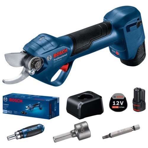 BOSCH PRO PRUNER PROFESSIONAL Akku-Gartenschere 12V, 2x 3,0Ah 06019K1021