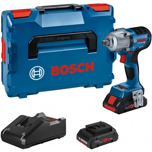 BOSCH GDS 18V-450 PC Akku-Schlagschrauber, L-BOXX, GAL 18-40, 2x 4,0Ah 06019K4102