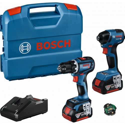 BOSCH Kombi-Set GSR 18V-90 C + GDR 18V-220 C (2× 4.0Ah) 06019L6023 BOSCH Kombi-Set GSR 18V-90 C + GDR 18V-220 C (2× 4.0Ah) 06019L6023