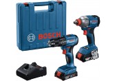 BOSCH GDX 18V-285 + GSB 185-LI + 2× 2,0 Ah + GAL 18V-20 + Koffer PROFESSIONAL 06019N2124