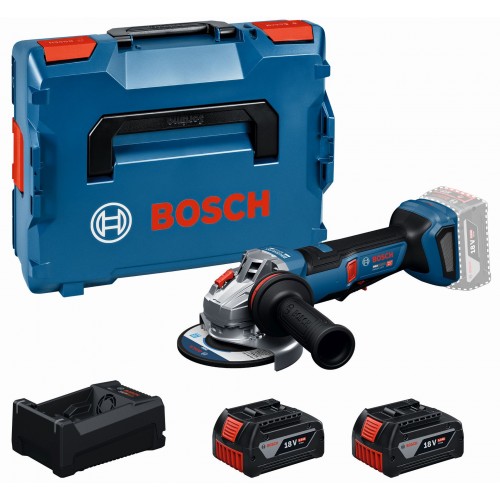 BOSCH GWS18V-11PS PROFESSIONAL Winkelschleifer, 2× 5,0 Ah, L-BOXX 06019N4302 BOSCH GWS18V-11PS PROFESSIONAL Winkelschleifer, 2× 5,0 Ah, L-BOXX 06019N4302