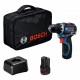 BOSCH GSR 12V-32 PROFESSIONAL Akku-Bohrschrauber, 2x 2.0Ah, Werkzeugtasche 06019N7003