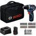 BOSCH GSR 12V-32 PROFESSIONAL Akku-Bohrschrauber, 2x 2.0Ah, Werkzeugtasche 06019N7004