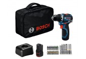 BOSCH GSR 12V-32 PROFESSIONAL Bohrschrauber, 2x 2.0Ah, Tasche, 24 tlg AC 06019N7006