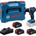 BOSCH GSB18V-52 PROFESSIONAL Akku-Schlagbohrschrauber, 3x 5,0Ah, L-BOXX 06019S0128