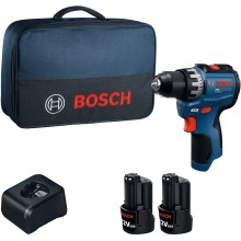 BOSCH GSR12V-31 PROFESSIONAL Akku-Bohrschrauber, 2x 12V/2,0Ah, Tasche 06019S6002