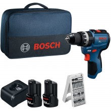 BOSCH GSB12V-31 PROFESSIONAL Akku-Schlagbohrschrauber, 2x 12V/2,0Ah, Tasche 06019S6103
