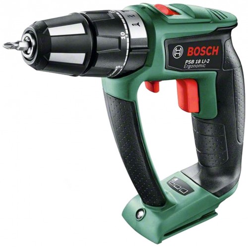 BOSCH PSB 18 LI-2 Ergonomic Akku-Schlagbohrschrauber (Solo) 06039B0302