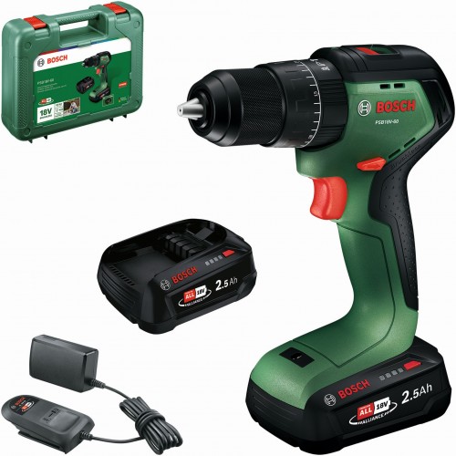 BOSCH PSB18V-60 Akku-Schlagbohrschrauber, 2x2,5Ah, Handwerkerkoffer 06039D7302 BOSCH PSB18V-60 Akku-Schlagbohrschrauber, 2x2,5Ah, Handwerkerkoffer 06039D7302