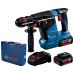 BOSCH GBH 187-LI PROFESSIONAL Akku-Bohrhammer, 2x 5Ah, GAL 1880, One Chuck 0611923120