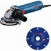 BOSCH GWS 12-125 PROFESSIONAL Winkelschleifer, Schleifscheibe 0615A500GD