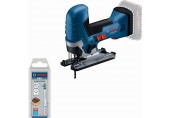 BOSCH GST 18V-125 S Akku-Stichsäge + 25-tlg. Sägeblatt-Set 0615V0003B