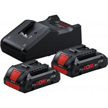 BOSCH 2× ProCORE18V 4.0Ah + GAL 18V-40 1600A01BA3