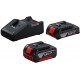 BOSCH Starter-Set 1 x GBA 18V 2.0Ah + 1 x GBA 18V 4.0Ah + GAL 18V-40 1600A01ZS9