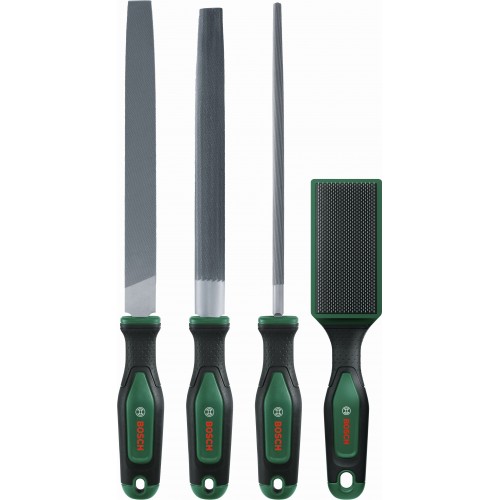 BOSCH Feilen-Set 200 mm / 8" mit Bürste, 4-teilig 1600A034GM BOSCH Feilen-Set 200 mm / 8" mit Bürste, 4-teilig 1600A034GM