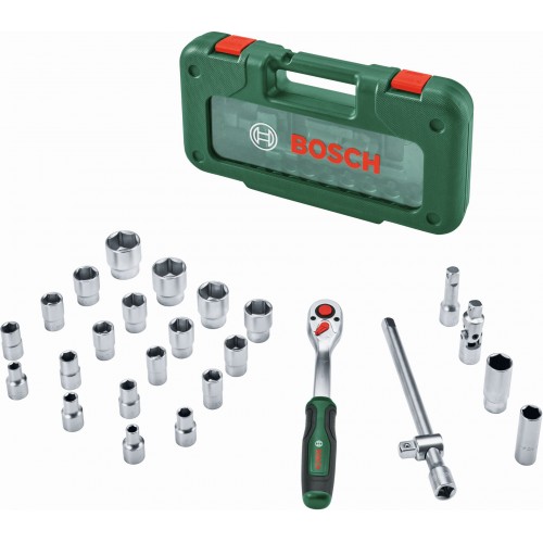 BOSCH 26-teiliges Ratschen-Set 1/2” 1600A039J7 BOSCH 26-teiliges Ratschen-Set 1/2” 1600A039J7