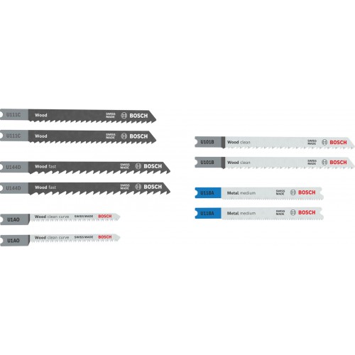 BOSCH Stichsägeblatt Set Wood and Metal Basic, 10-tlg. 2607012074 BOSCH Stichsägeblatt Set Wood and Metal Basic, 10-tlg. 2607012074