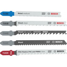 BOSCH Zestaw brzeszczotów do wyrzynarki do różnych materiałów, 5 szt. 2607012075