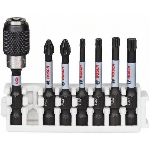 BOSCH Impact Control Schrauberbit-Set, 7-teilig 2608522327