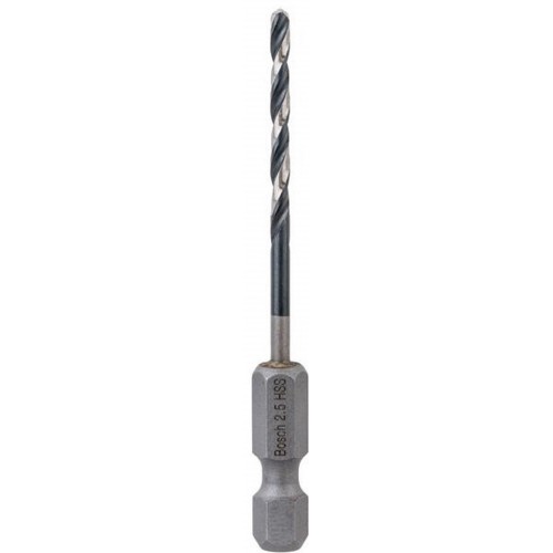 BOSCH HSS Spiralbohrer mit Sechskantschaft 2,5 mm 2608577047