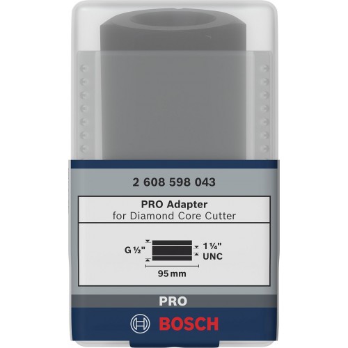 BOSCH Adapter für Diamantbohrkronen 1 1/4" UNC, G 1/2" 2608598043