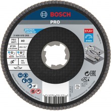 BOSCH PRO X571 Fächerschleifscheibe X-Lock, abgewinkelt, 125 mm, K40 2608619203
