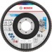 BOSCH X451 Fächerschleifscheibe, 115 x 22,23 mm, G80, T29, 2608626125