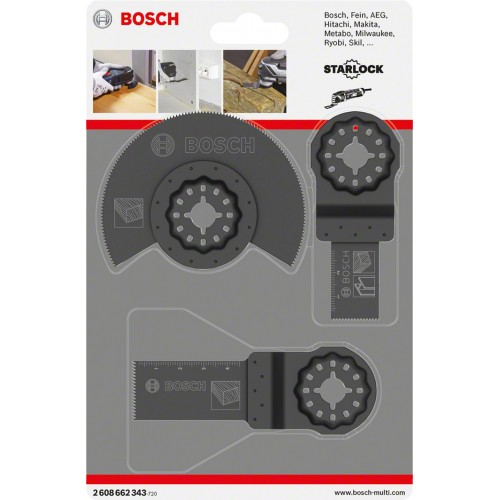 Bosch StarLock GOP Set 3tlg. Holz Set, 2608662343