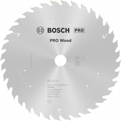 BOSCH PRO Wood cordless Kreissägeblat 165x15,875x1,5/1,0x36T 2608837682