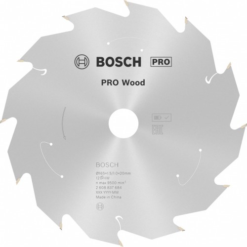 BOSCH PRO Wood cordless Kreissägeblat 165x20/16x1,5/1,0x12T 2608837684