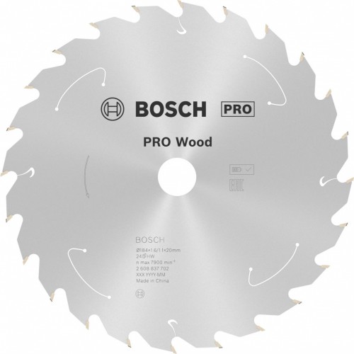 BOSCH PRO Wood cordless Kreissägeblat 184x20x1,6/1,1x24T 2608837702