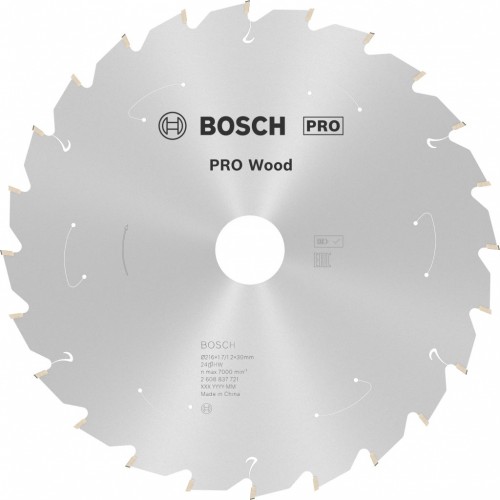 BOSCH PRO Wood cordless Kreissägeblatt 216×1,7/1,2×30 T24, 2608837721