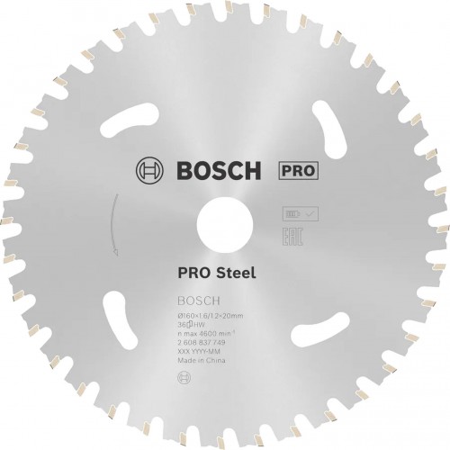BOSCH PRO Steel cordless Kreissägeblatt 136 x 1,6 x 20 mm 2608837746 BOSCH PRO Steel cordless Kreissägeblatt 136 x 1,6 x 20 mm 2608837746