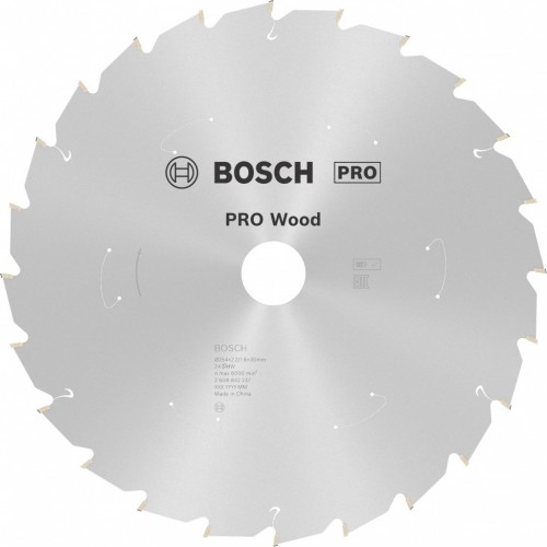 BOSCH PRO Wood cordless Kreissägeblatt 254X2.2/1.6X30X24T 2608842237