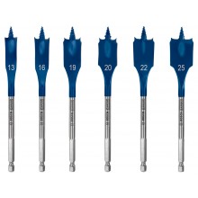 BOSCH EXPERT Self Cut Speed Flachfräsbohrer-Set, 13/16/19/20/22/25 mm, 6-tlg. 2608900333