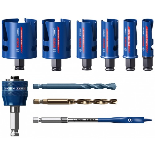 BOSCH EXPERT Construction Material Lochsäge-Set 20/25/32/38/51/64 mm, 10-tlg. 2608900490