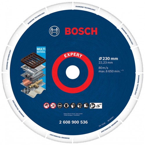 BOSCH EXPERT Diamond Metal Wheel Trennscheibe, 230 x 22,23 mm 2608900536