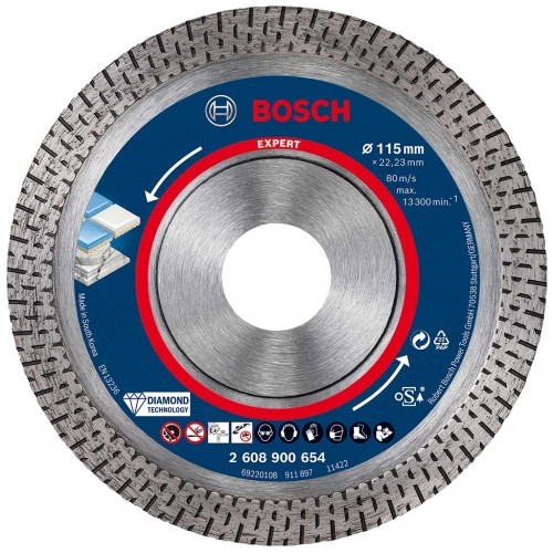 BOSCH EXPERT HardCeramic Diamanttrennscheiben, 115 x 22,23 x 1,4 x 10 mm 2608900654