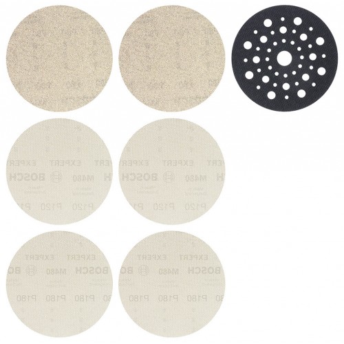 BOSCH EXPERT M480 Starter-Set, 125 mm, 7-tlg. 2x80 / 2x120 / 2x180 2608901202