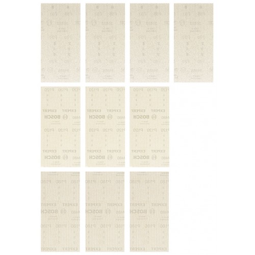 BOSCH EXPERT M480 Schleifnetz-Set, 93 x 186 mm, 10 Stück 2608901206