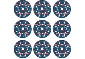BOSCH EXPERT O780 Foil Schleiffolien-Set, 125 mm G80, G120 , G180, 9 ks 2608902407